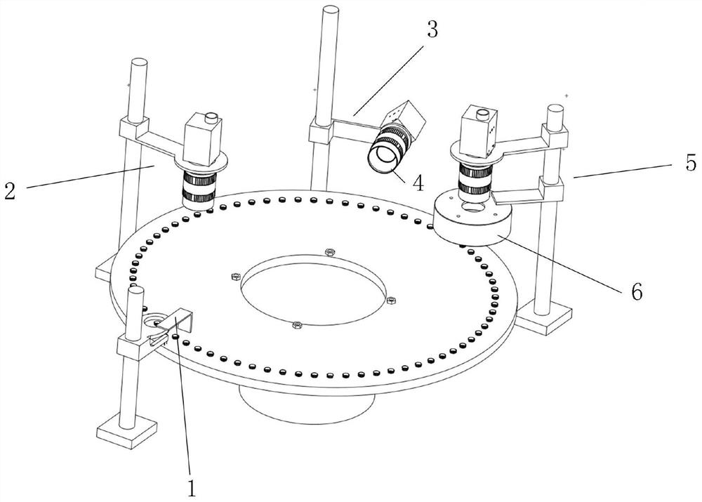 Annular workpiece size measurement and defect detection method and device