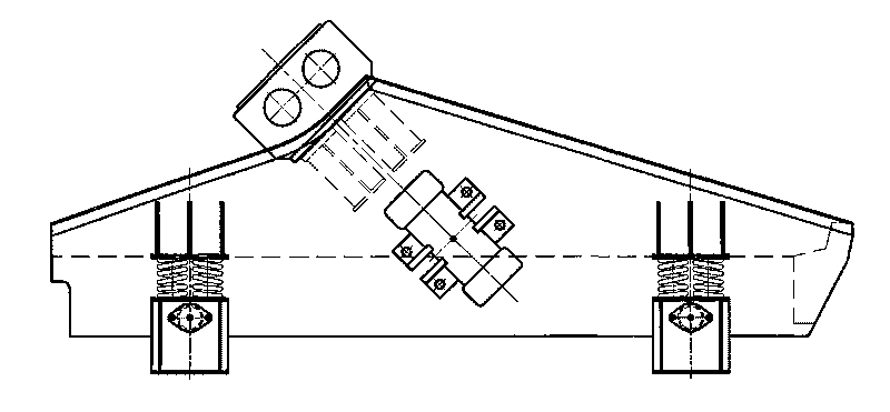 Vibrating screen with spiral track