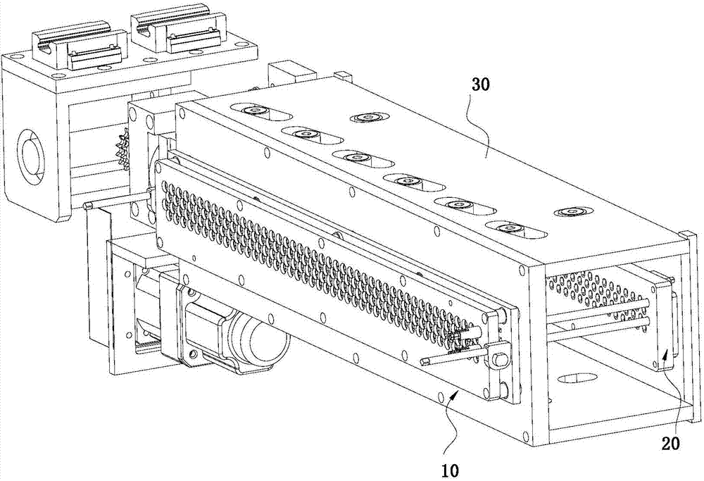 A device for positioning jaws and a clamping device