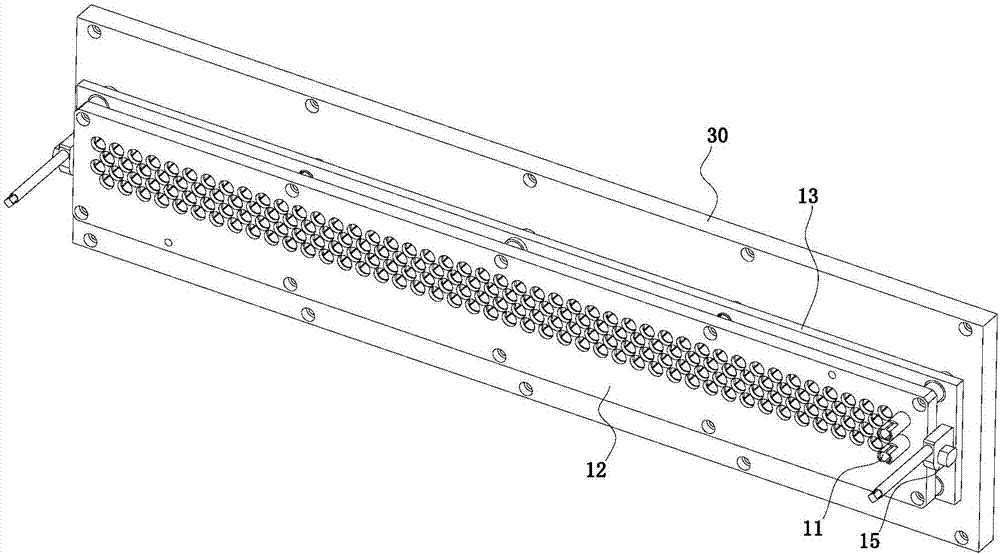 A device for positioning jaws and a clamping device