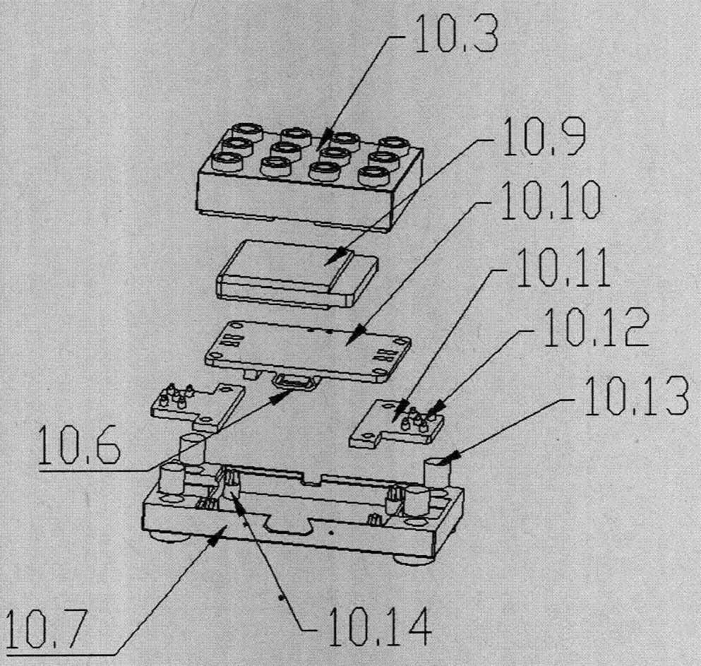 Magnetic intelligent circuit module control system used for building model