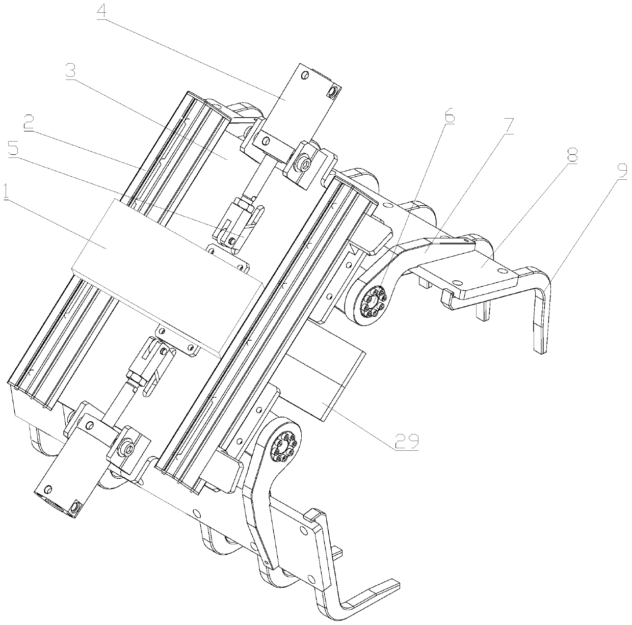 Precise positioning type grabbing equipment of crane and working method thereof