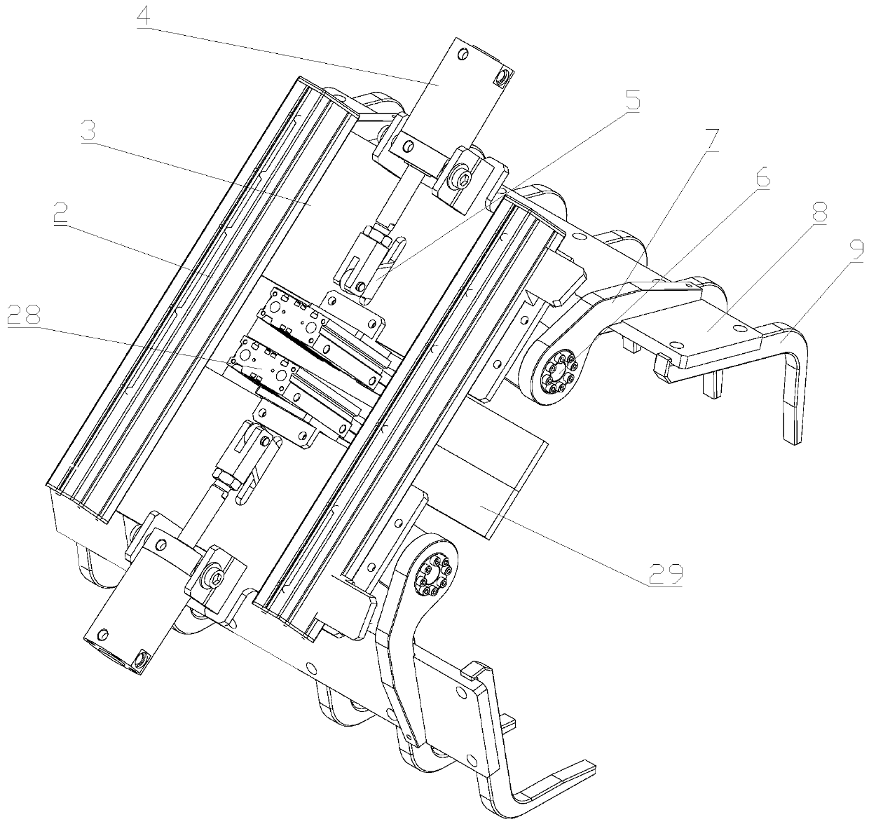 Precise positioning type grabbing equipment of crane and working method thereof