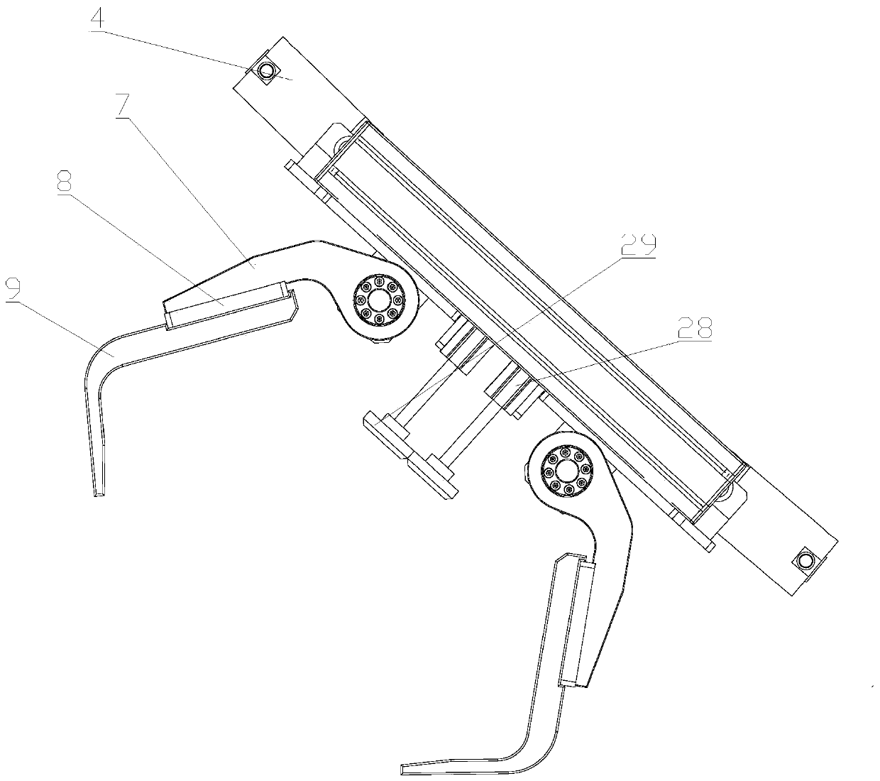 Precise positioning type grabbing equipment of crane and working method thereof