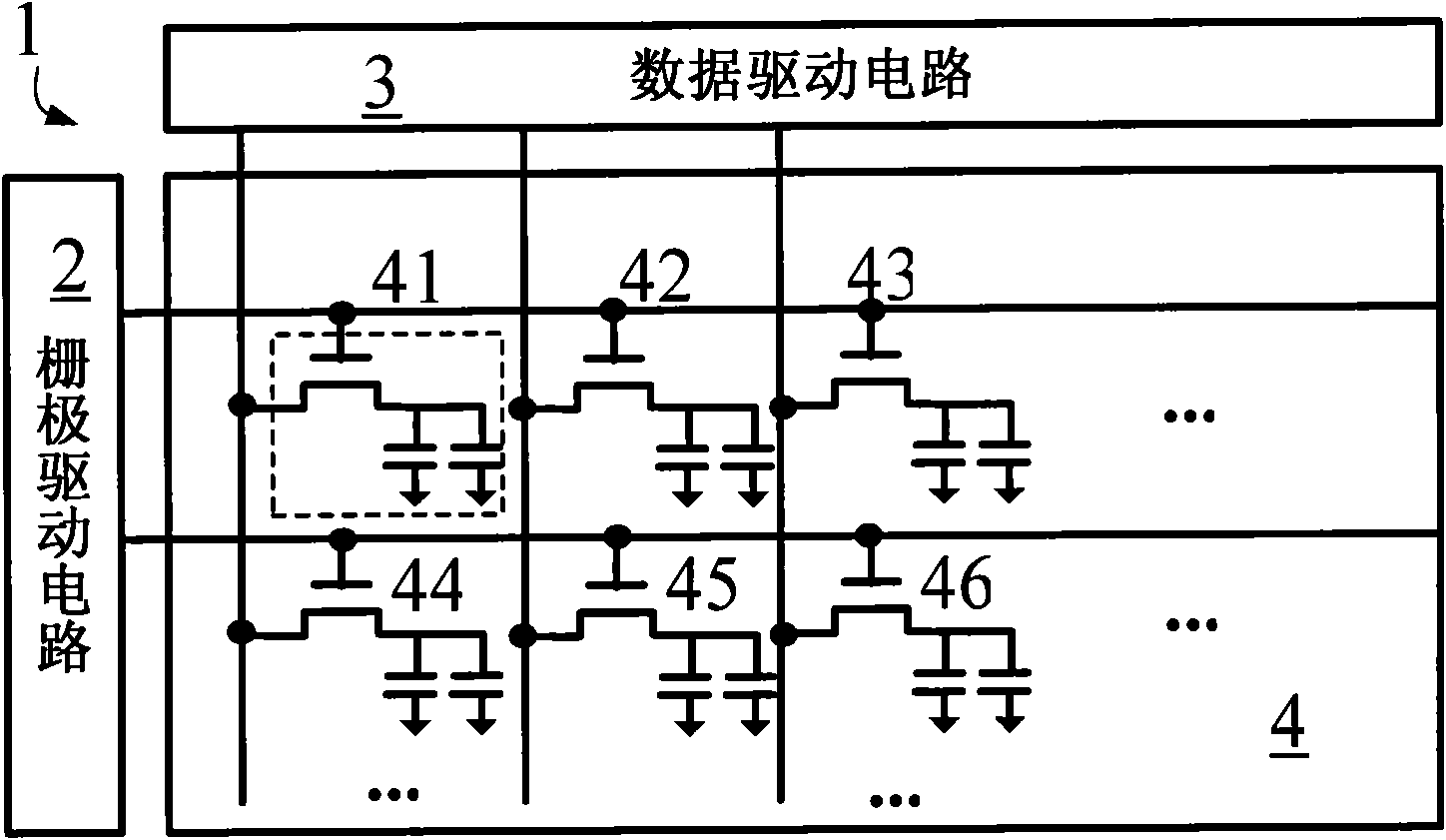 Grid electrode driving circuit unit, a grid electrode driving circuit and a display device