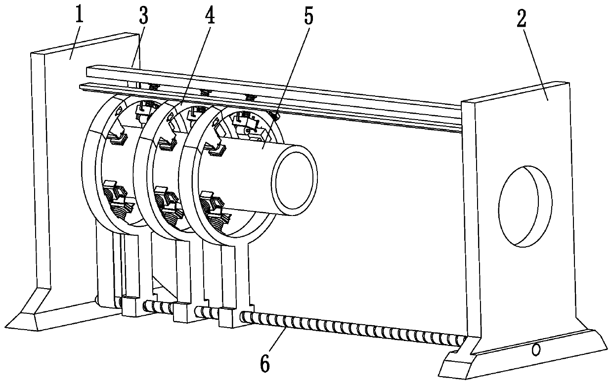 Steel pipe surface multi-stage grinding treatment machine