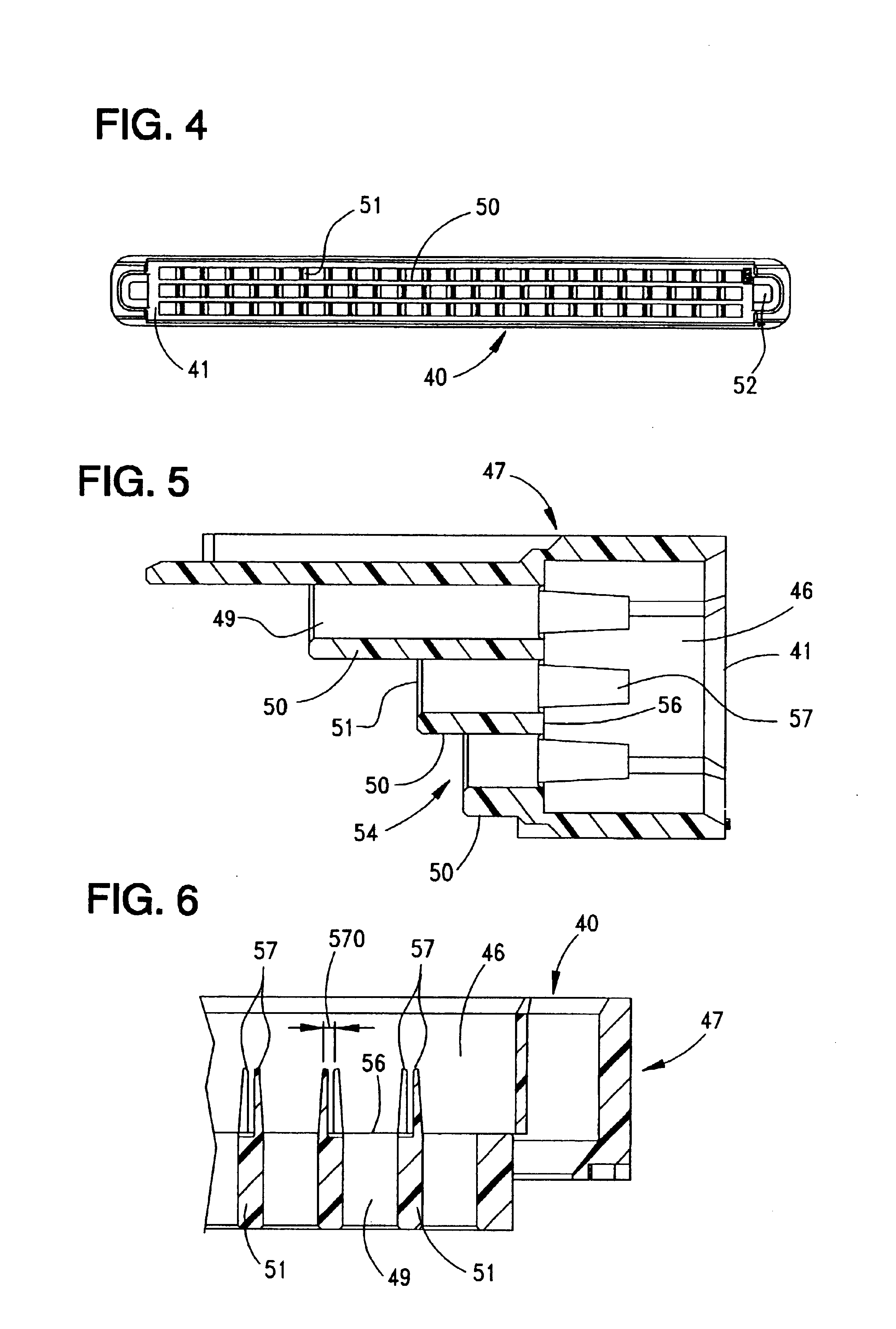 High-speed differential signal connector with interstitial ground aspect