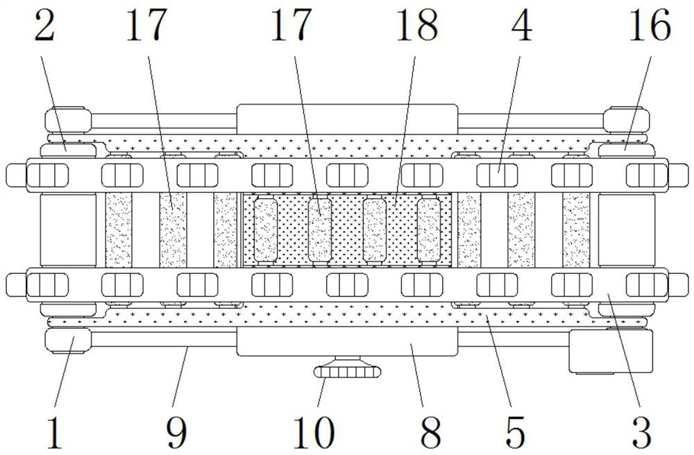 A conveying device for textile cloth production that can change the conveying direction