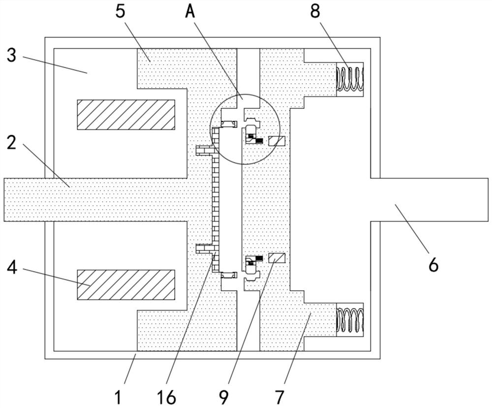 Jaw electromagnetic clutch clamping device