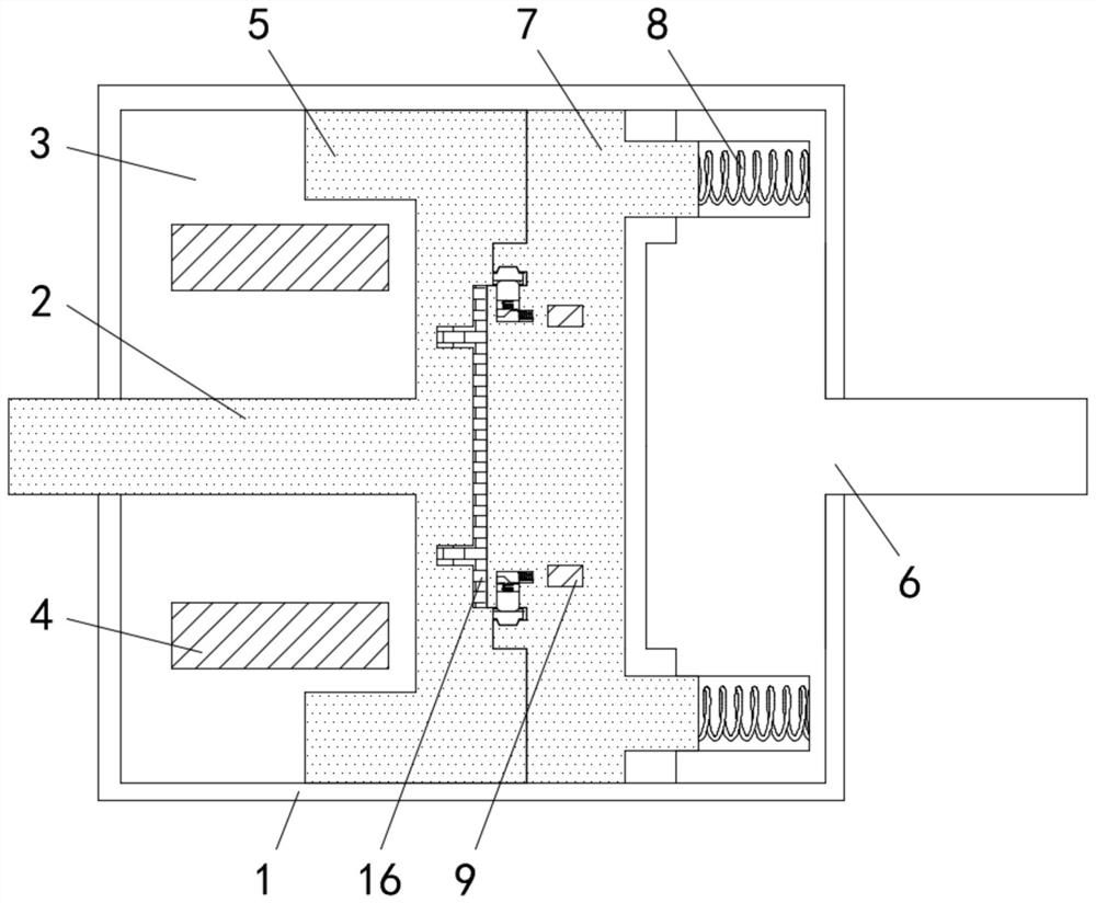 Jaw electromagnetic clutch clamping device