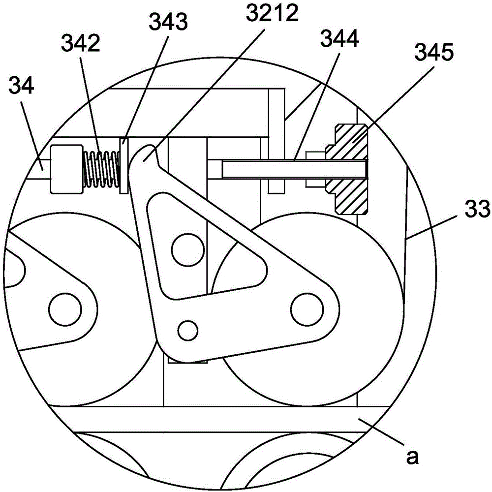 Rear press roller mechanism for cylinder forming of paper bag machine