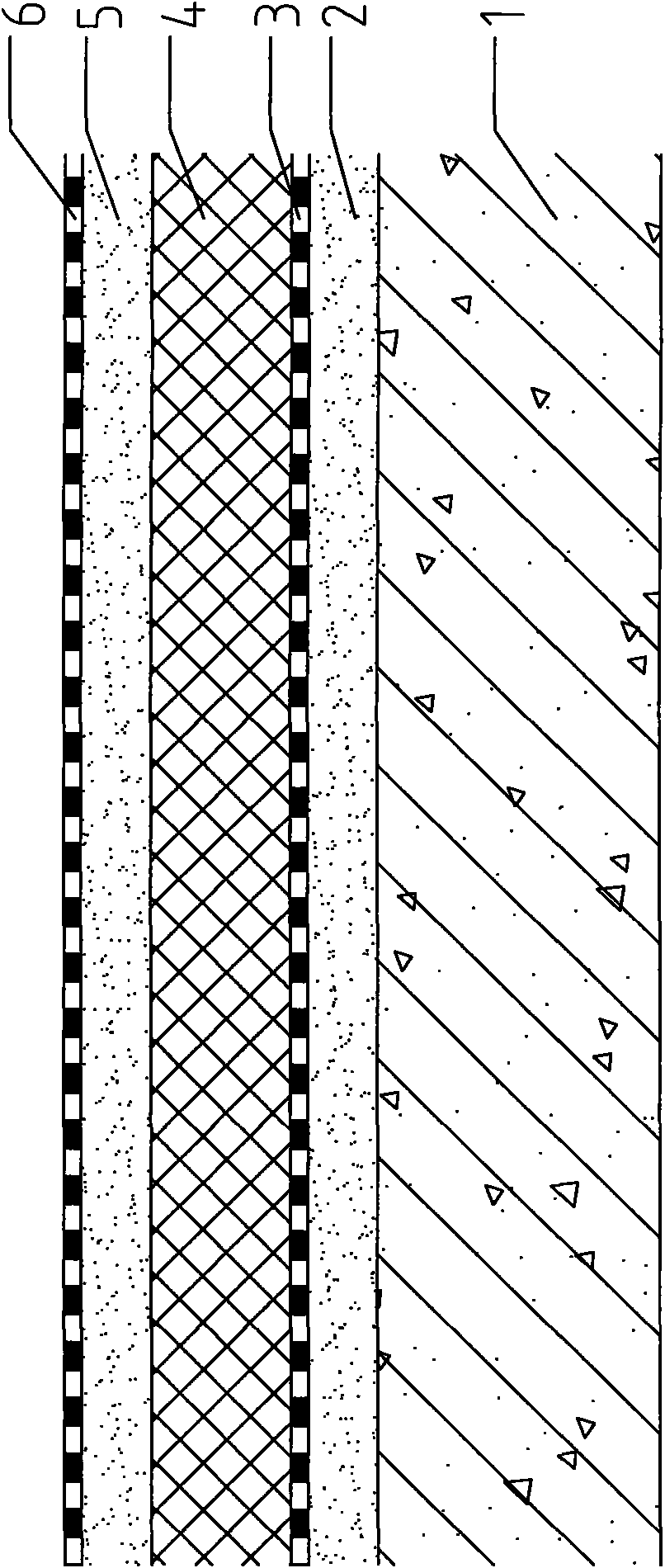 Double-layer waterproof and double-layer water exhaust structure of heat insulation house surface and construction method thereof