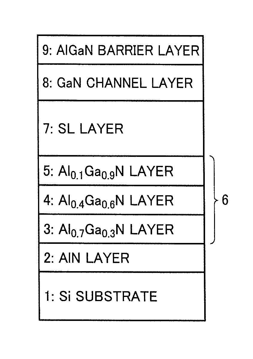 Epitaxial wafer for heterojunction type field effect transistor