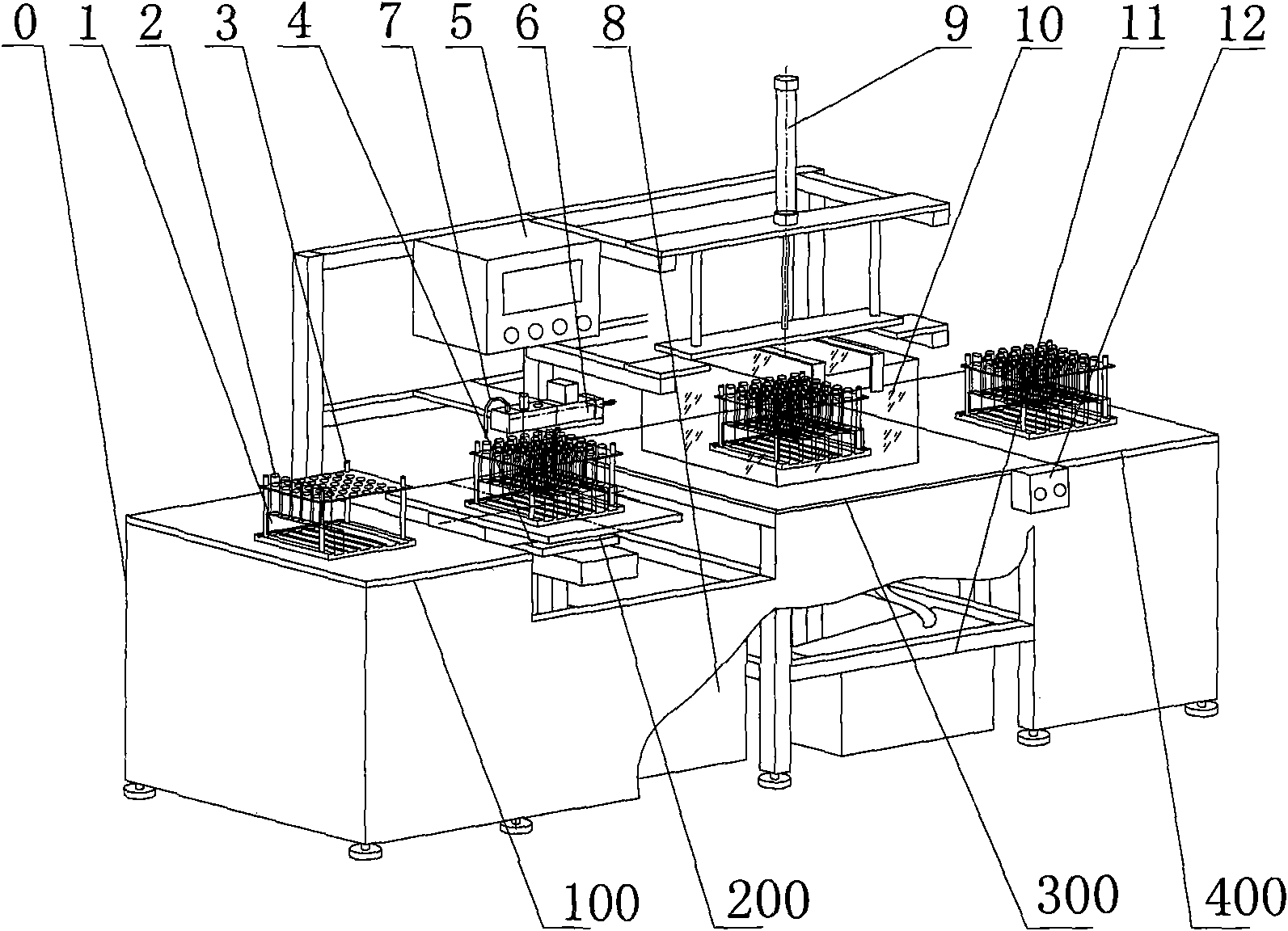 Acid adding machine for storage battery