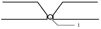 Melting-brazing composite weld joint of weathering resistant steel and welding method of melting-brazing composite weld joint