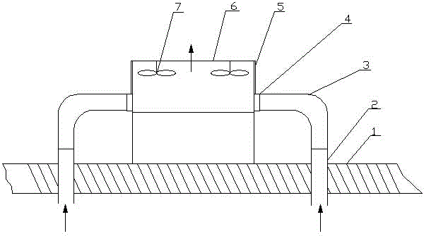 Centralized air-conditioner exhausted-air heat/cold energy recovery system