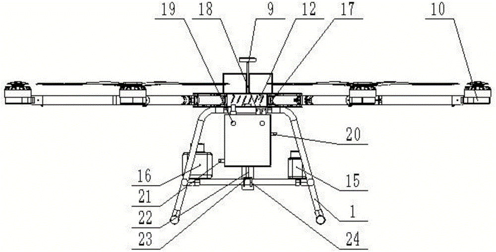 Multi-rotor aerosol plant protection drone