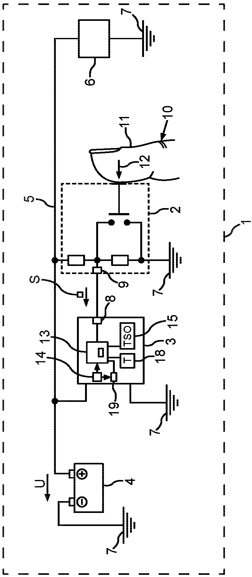 Detecting activation of an operator control element in a motor vehicle