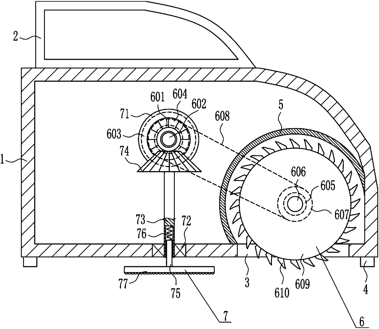 Planing polishing device for wood