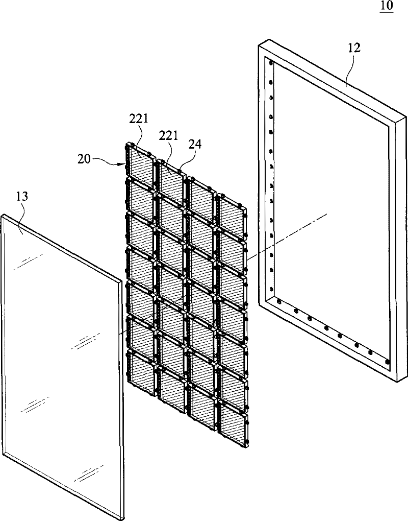 Light box structure with modular light source and modular light source structure thereof