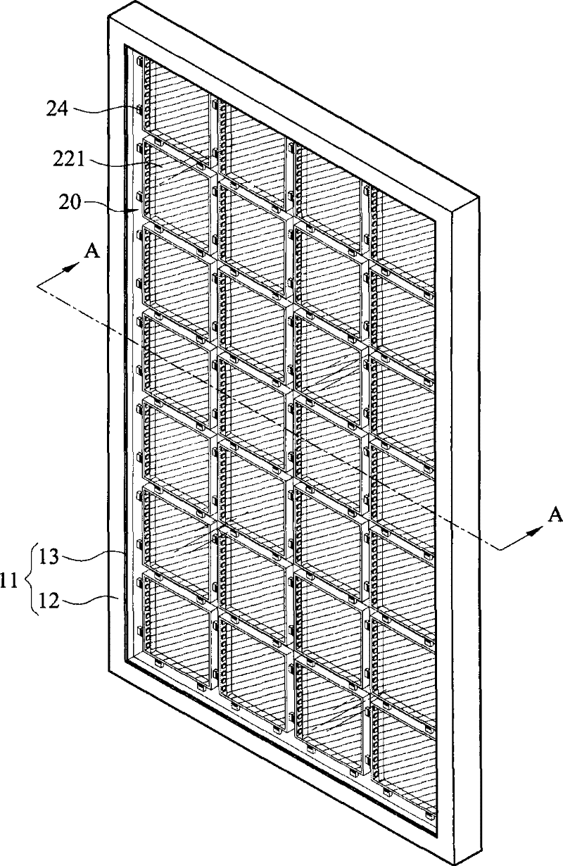 Light box structure with modular light source and modular light source structure thereof