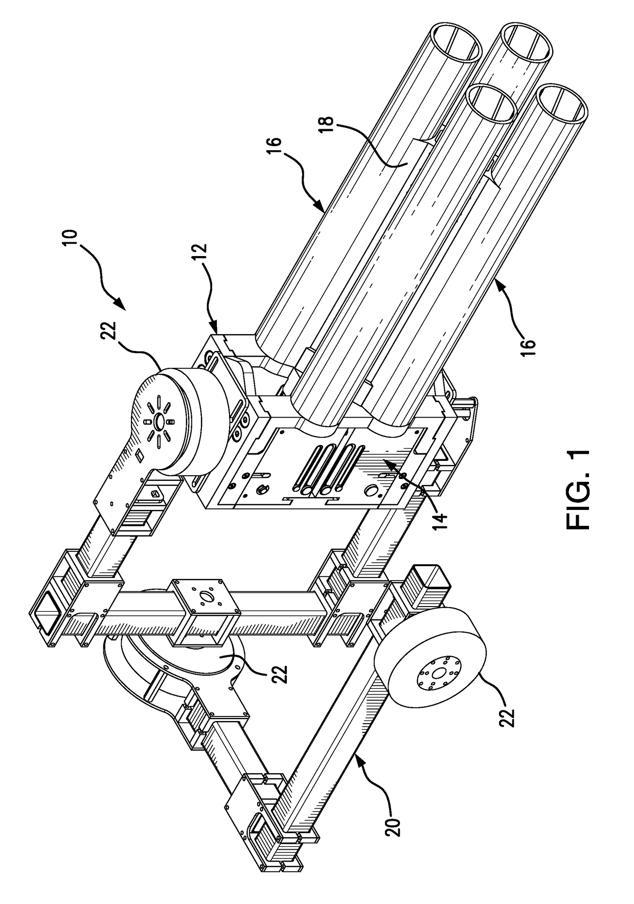 Robot/drone multi-projectile launcher