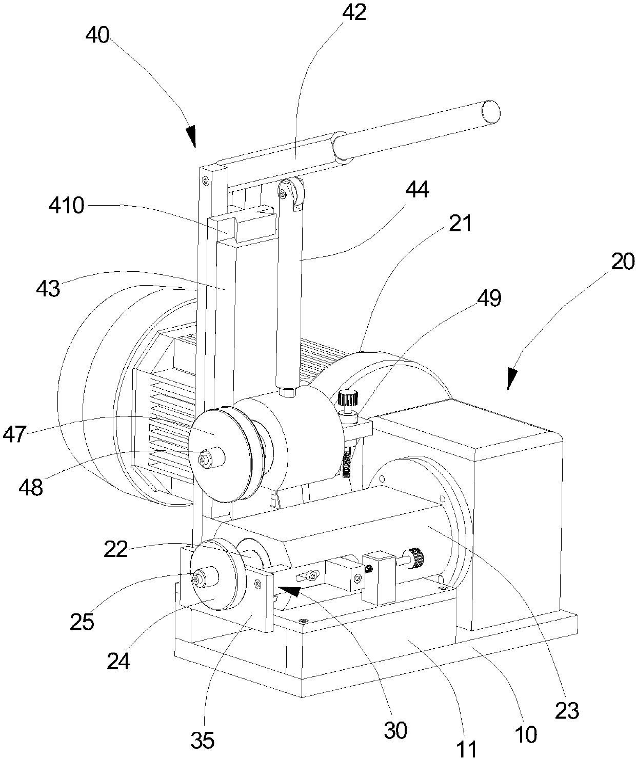 Bracelet edge pressing machine