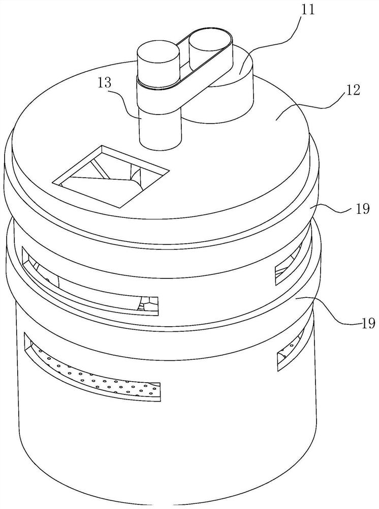 A calcium carbonate processing device for flame retardant cables