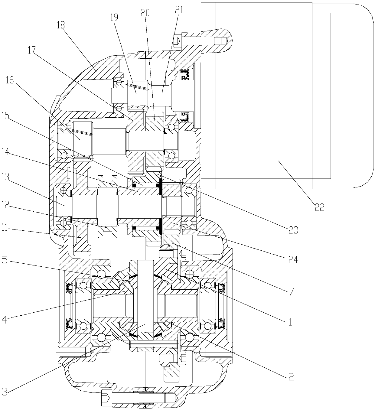 Electric tricycle driving assembly