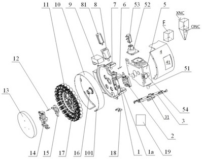 A servo tool magazine based on machine vision tool arm positioning and its tool change control method