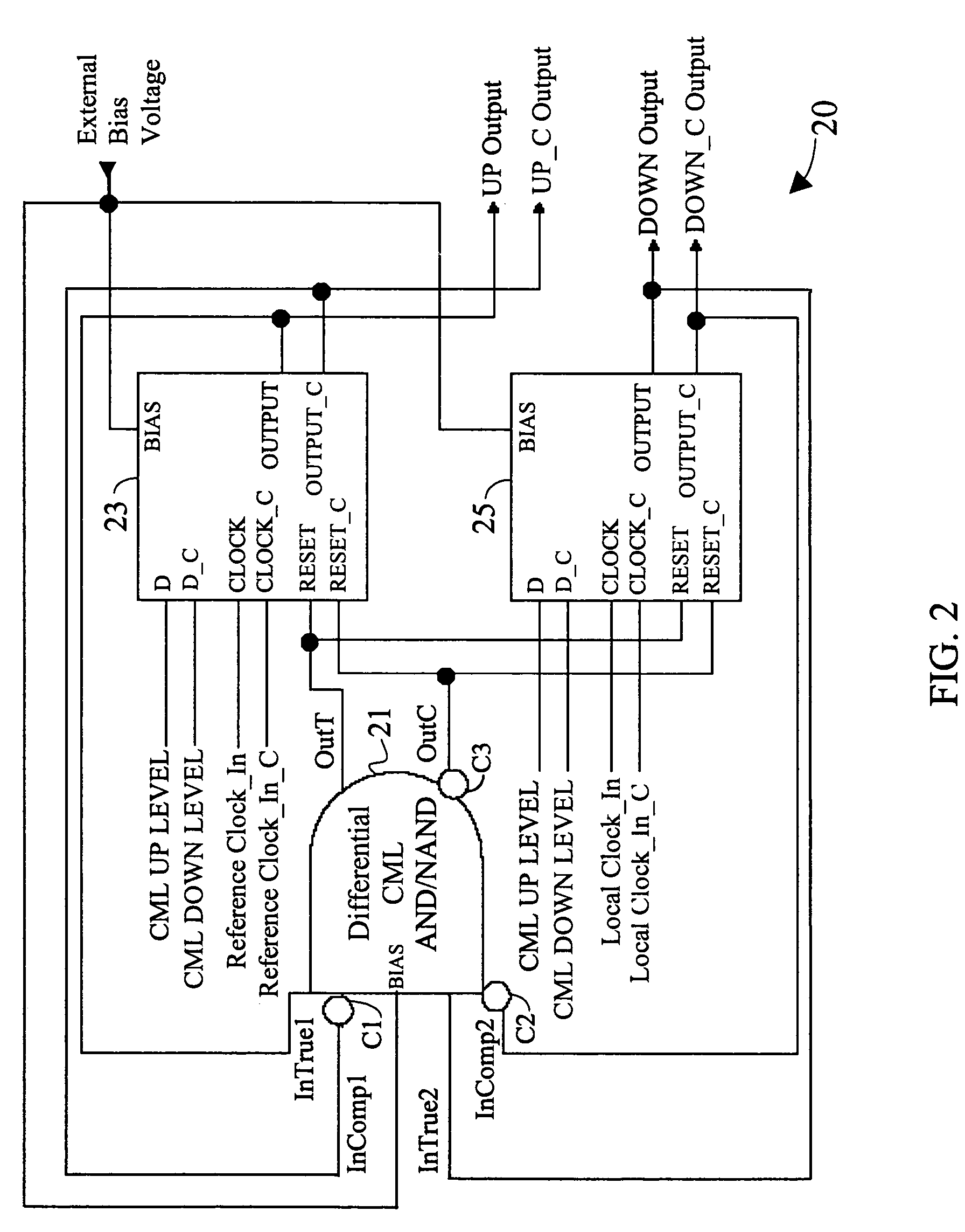 Differential master/slave CML latch