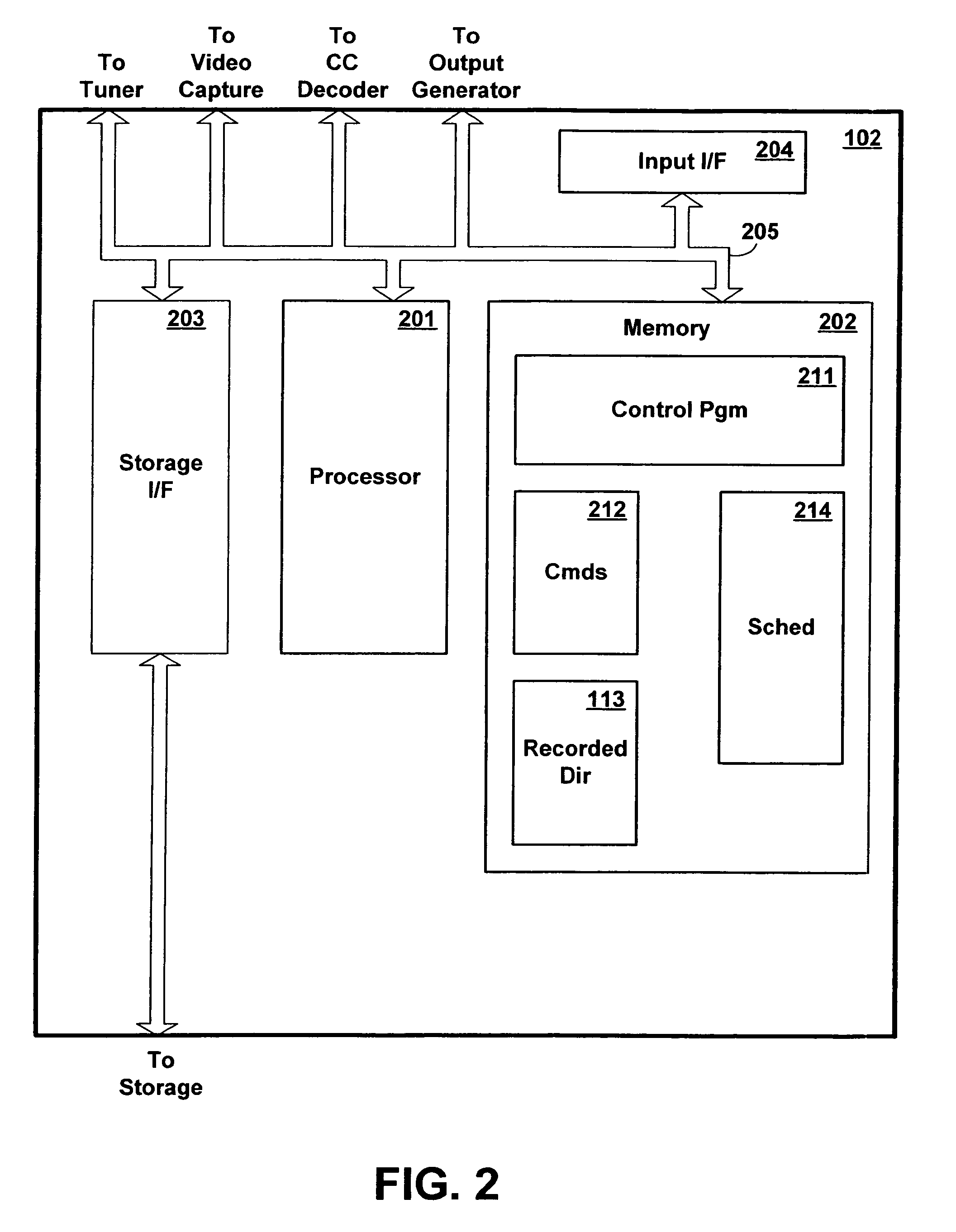 Method and apparatus for using closed captioning data to identify television programming content for recording