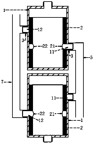 Gravity switching unit and aircraft engine inverted flight oil supply and ventilation device comprising same