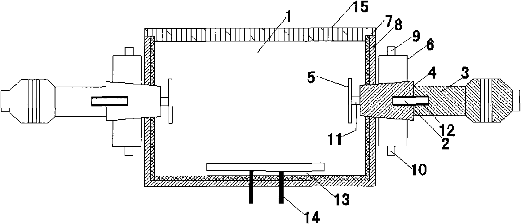 Piezoelectric ultrasonic salt-bath heating nitriding device