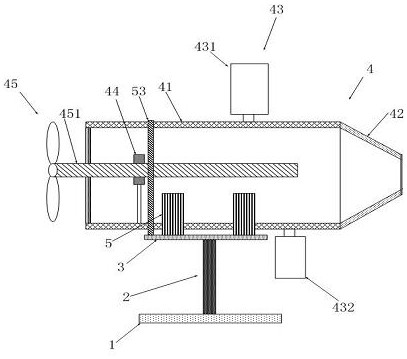 Bird repellent spraying device for high-voltage power transmission line tower