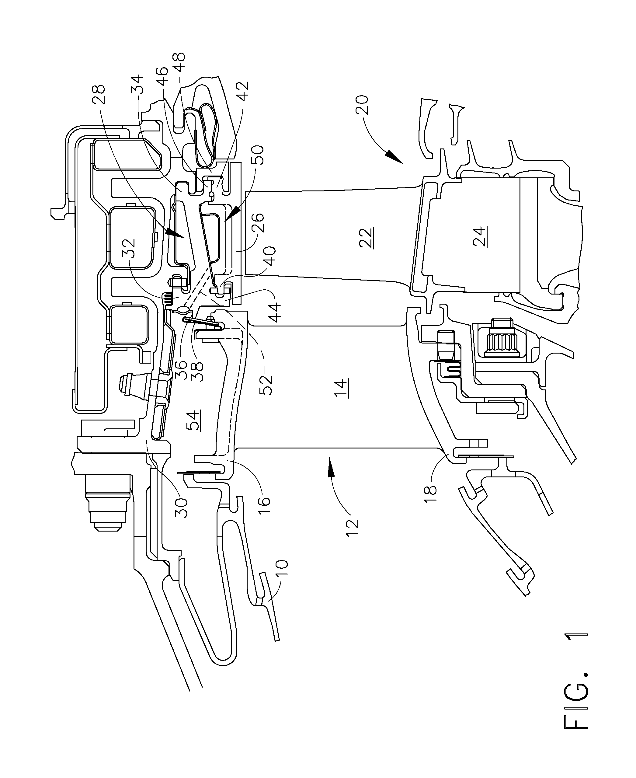 Turbine shroud hanger with debris filter