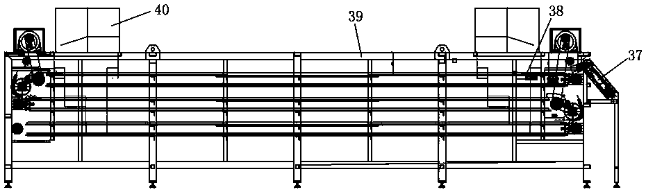 Spiral conveying type multi-layer marinated egg drying device and working method thereof