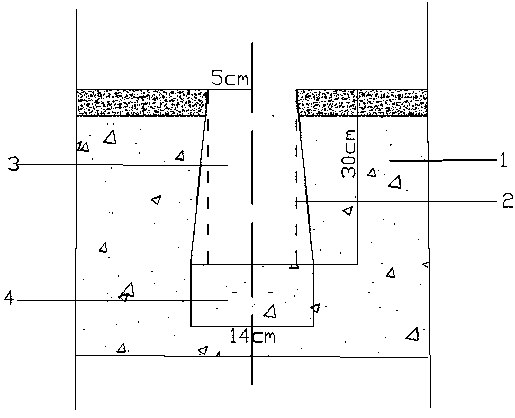 Construction method used for tunnel road surface water seepage governance