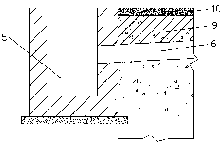 Construction method used for tunnel road surface water seepage governance