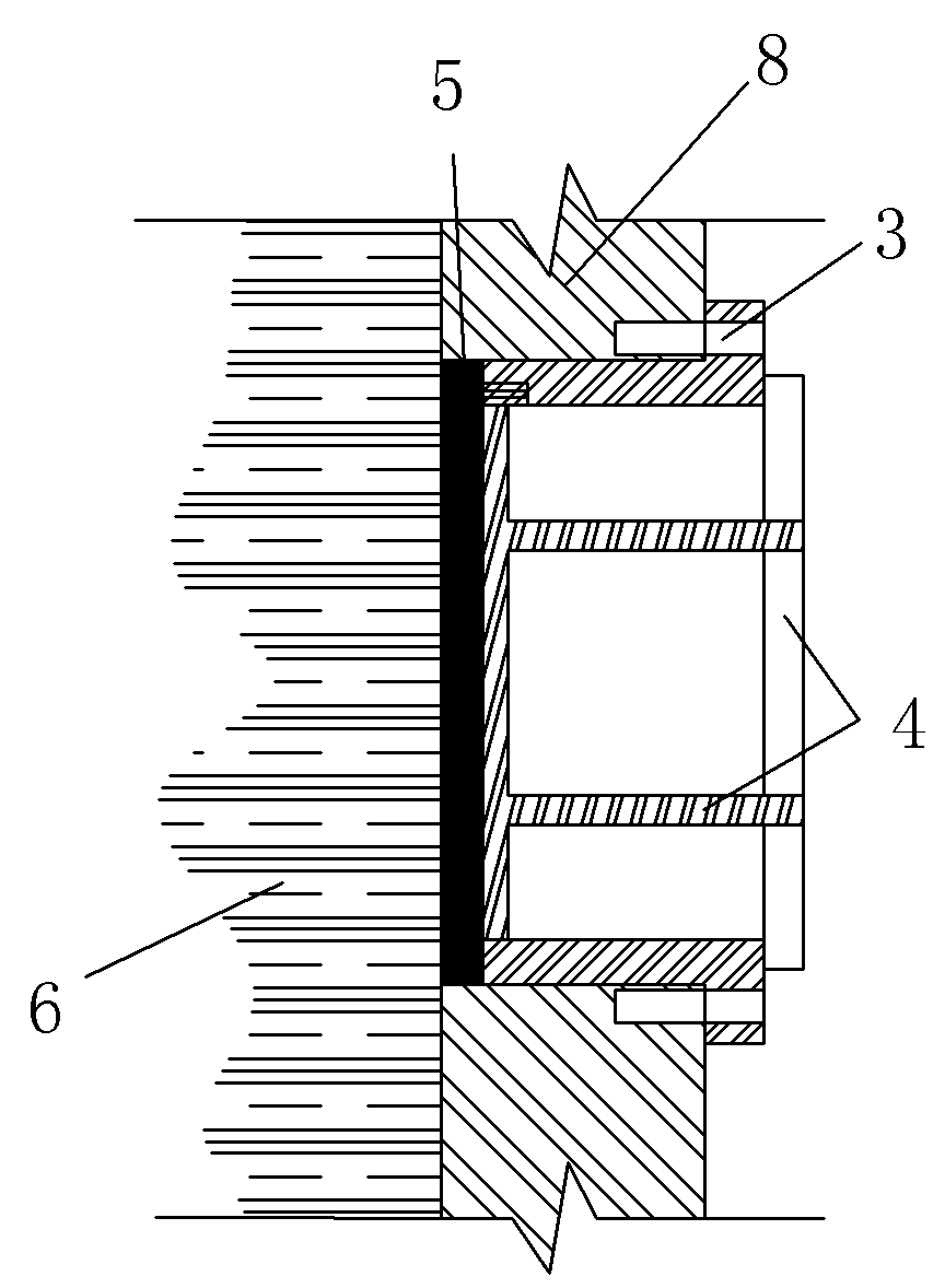 Side cover plate for geotechnical engineering physical model test