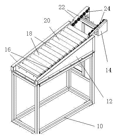 Receiving device for laser marking machine