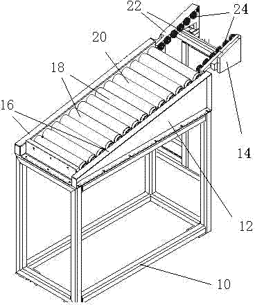 Receiving device for laser marking machine