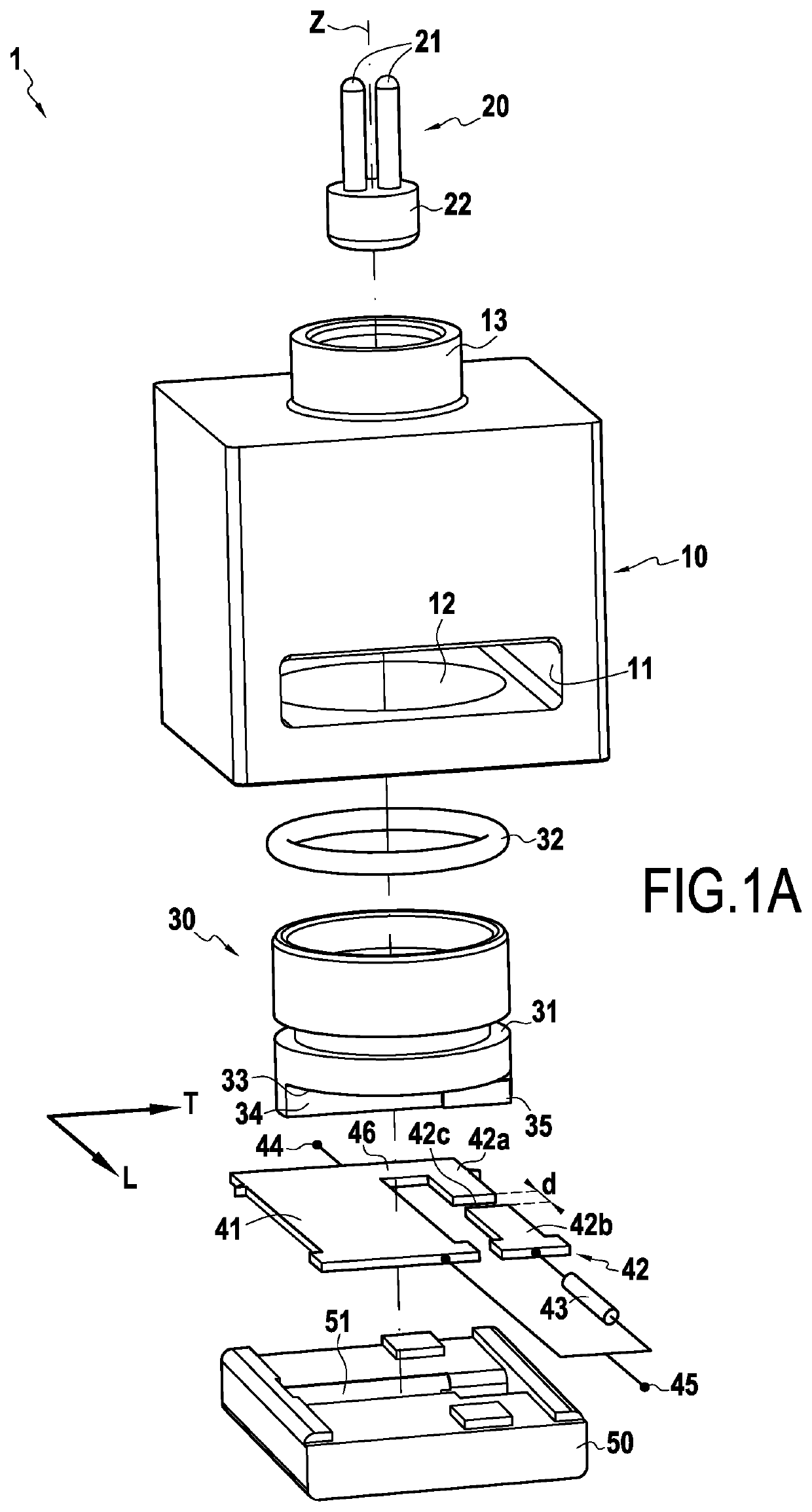 Pyrotechnic switching device