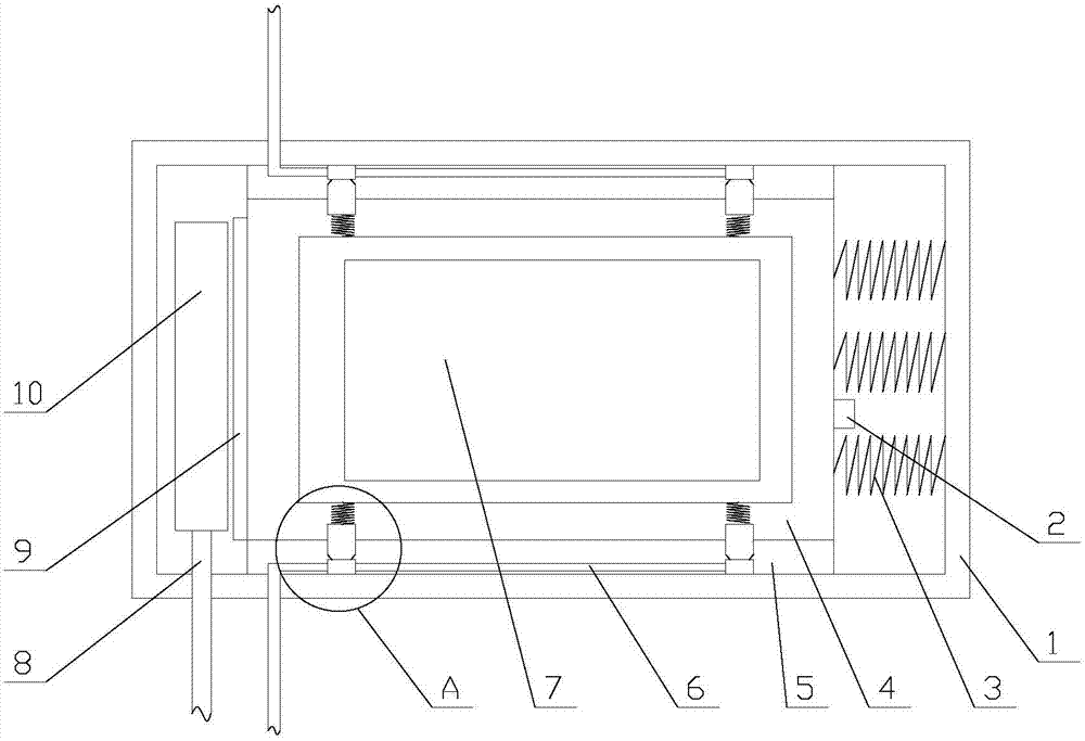 New energy automobile battery with collision protection function