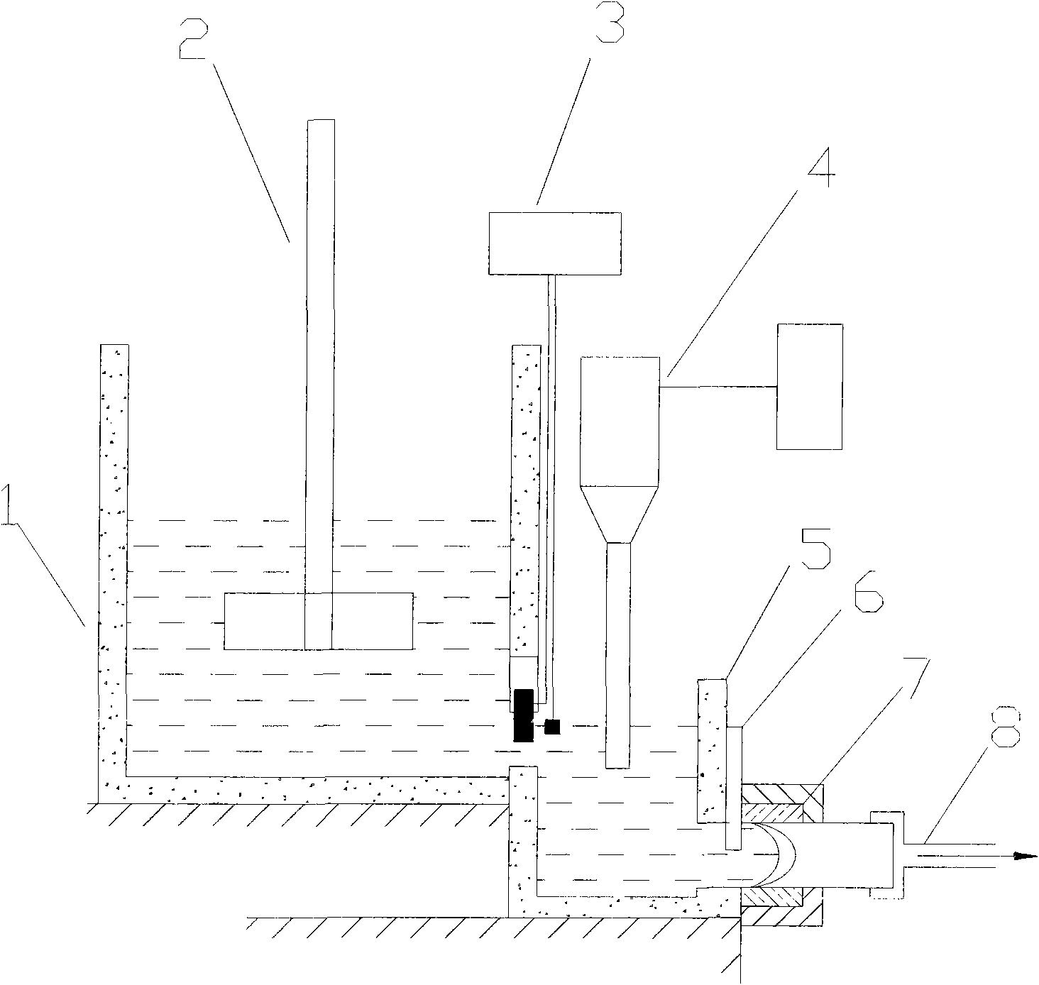 Method and device for preparing metal base nano composite material by ultrasound stirring and continuous casting