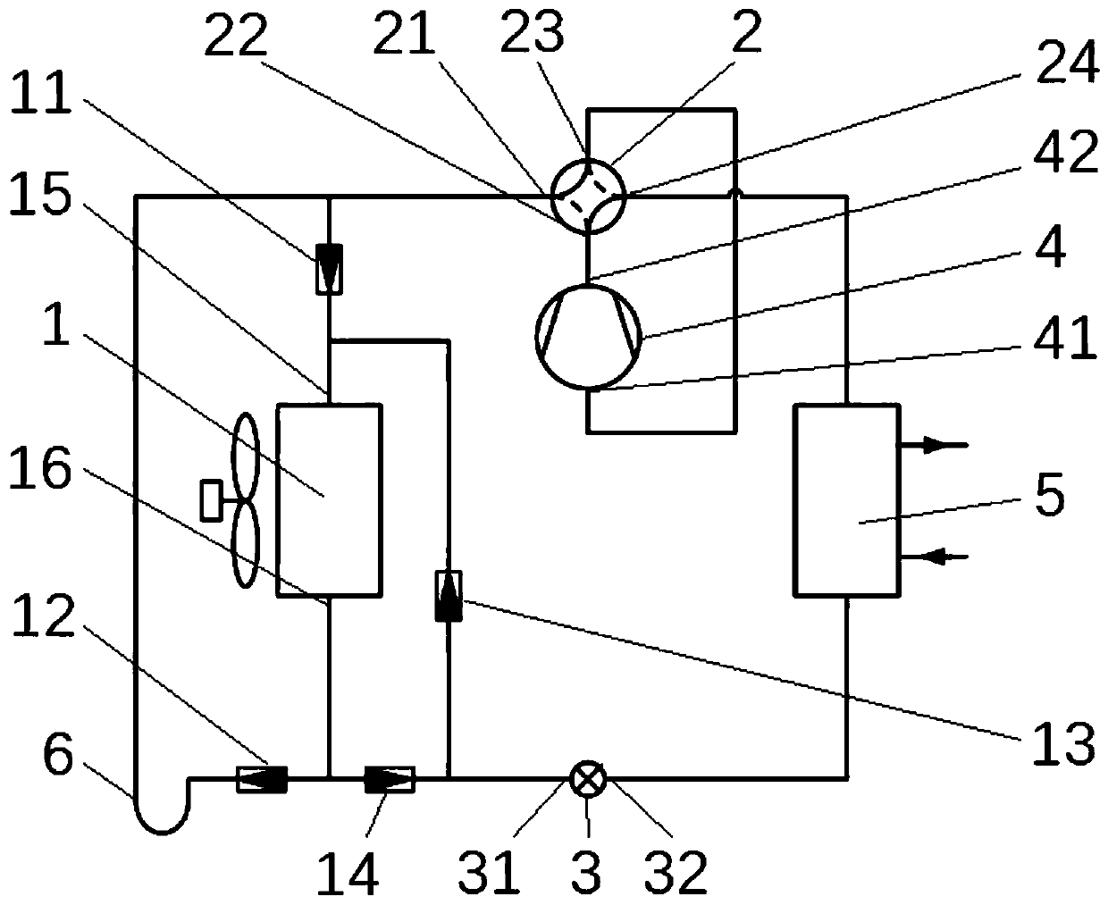 Tube-plate type heat pump system