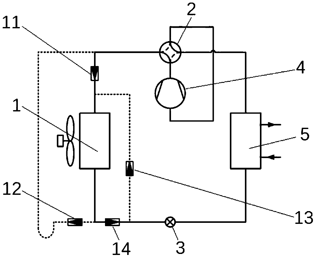 Tube-plate type heat pump system