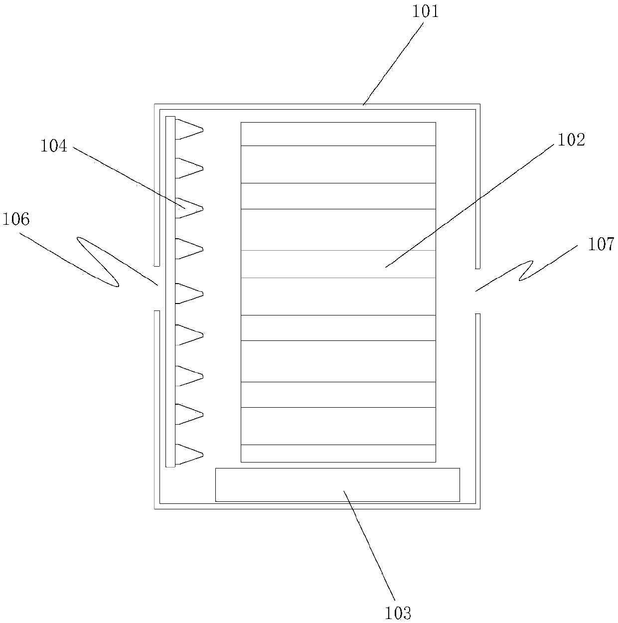 Return air filtering device for air hundling unit and air conditioner box