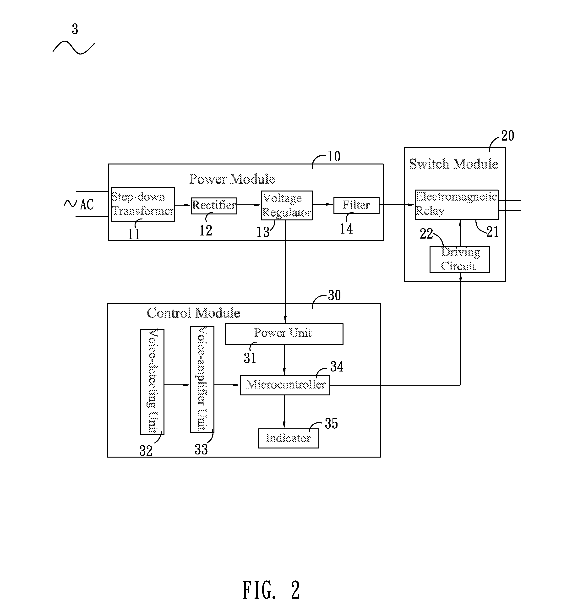 Voice-controlled power device