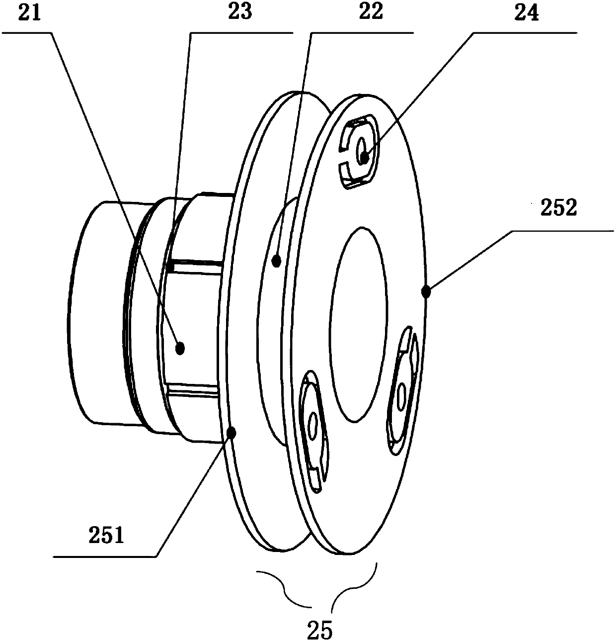 A micro-stressed support structure for large-aperture mirrors